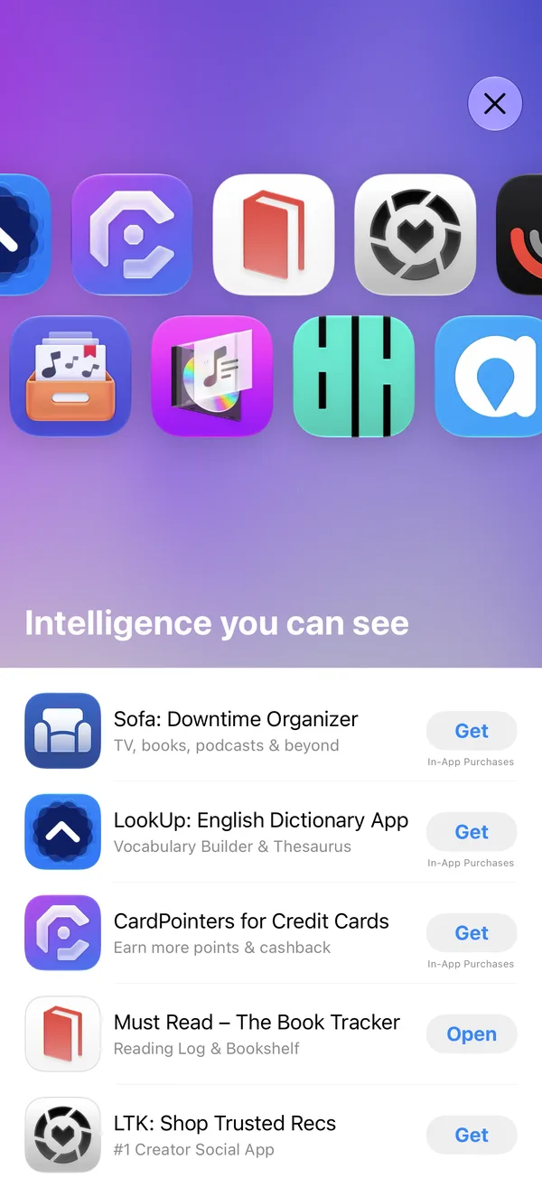 The App Store story Intelligence you can see, with the Must Read icon in its artwork