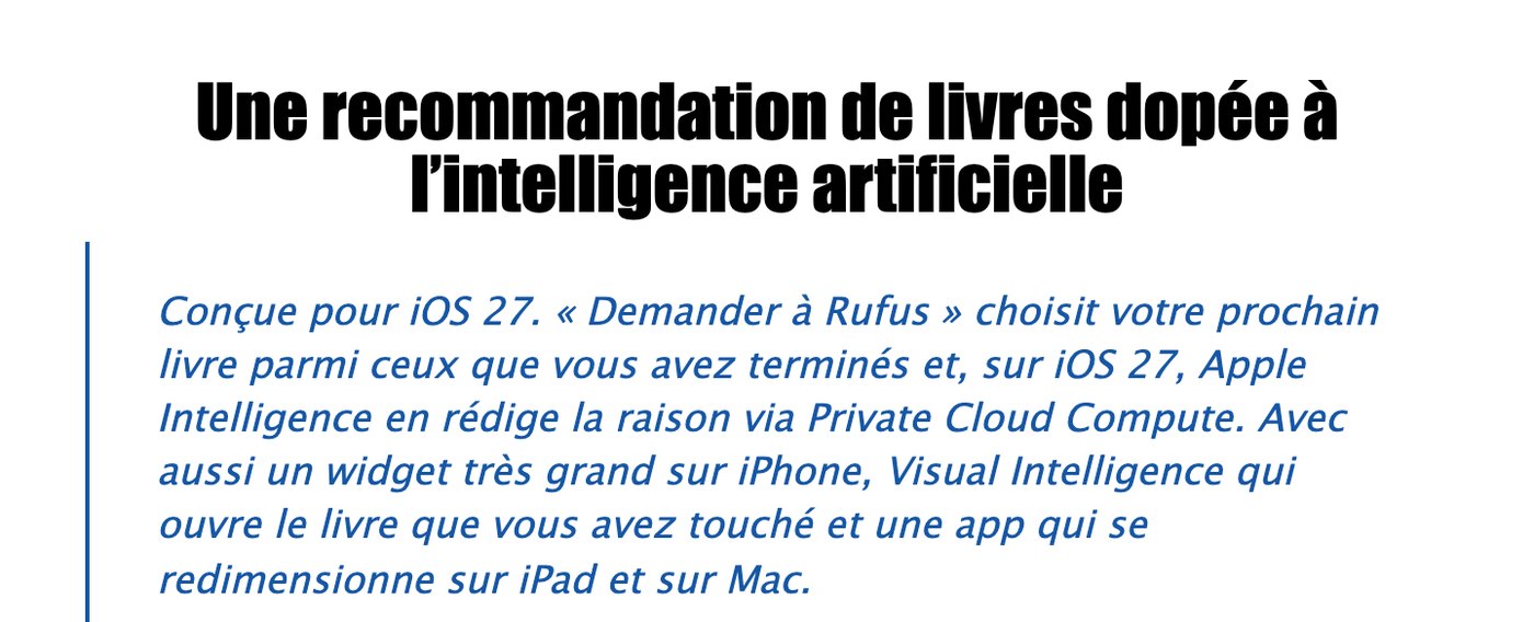 The section on Ask Rufus in the iPhoneSoft article